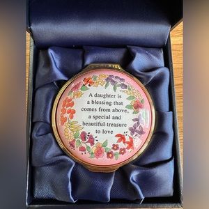 Halcyon Days A Daughter is a Blessing Enamel Box